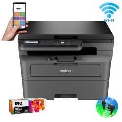 Brother DCP-L2627DWE – Monochromatyczne urządzenie 3w1 z Wi-Fi i automatycznym dupleksem | Drukarka laserowa do biura